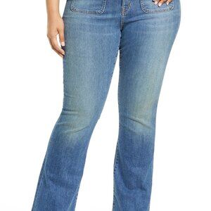 VERONICA BEARD Florence High Waist Flare Jeans (Waterfall)